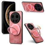 For Xiaomi 17 Ultra 5G Stress Relief Retro Leather Back Cover Phone Case with Rotating Kickstand