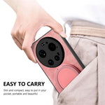For Xiaomi 17 Ultra 5G Stress Relief Retro Leather Back Cover Phone Case with Rotating Kickstand