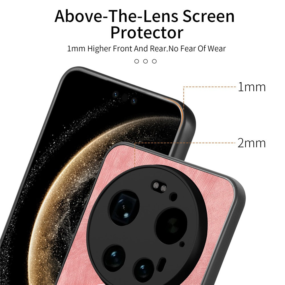 For Xiaomi 17 Ultra 5G Stress Relief Retro Leather Back Cover Phone Case with Rotating Kickstand