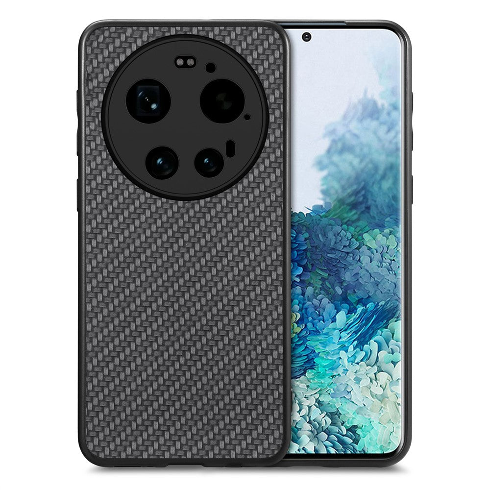 For Xiaomi 17 Ultra 5G Case Carbon Fiber Texture PU Leather + PC + TPU Phone Cover
