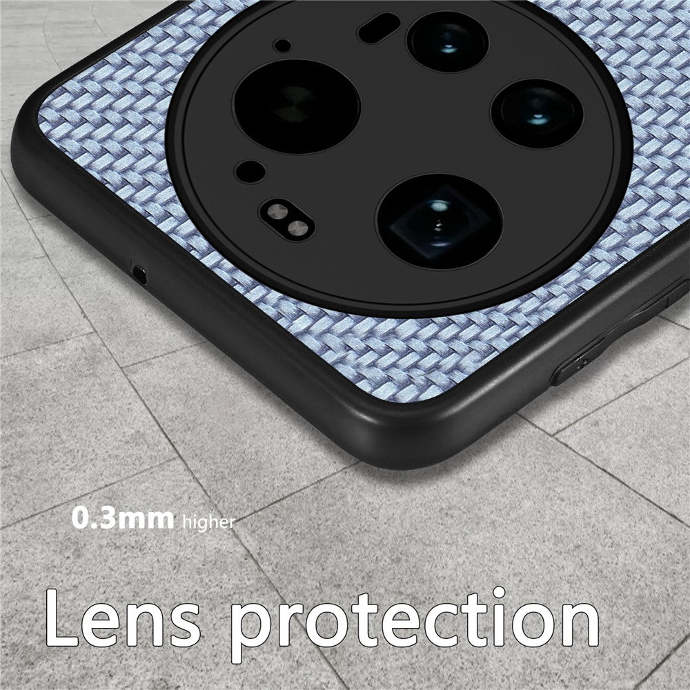 For Xiaomi 17 Ultra 5G Case Carbon Fiber Texture PU Leather + PC + TPU Phone Cover
