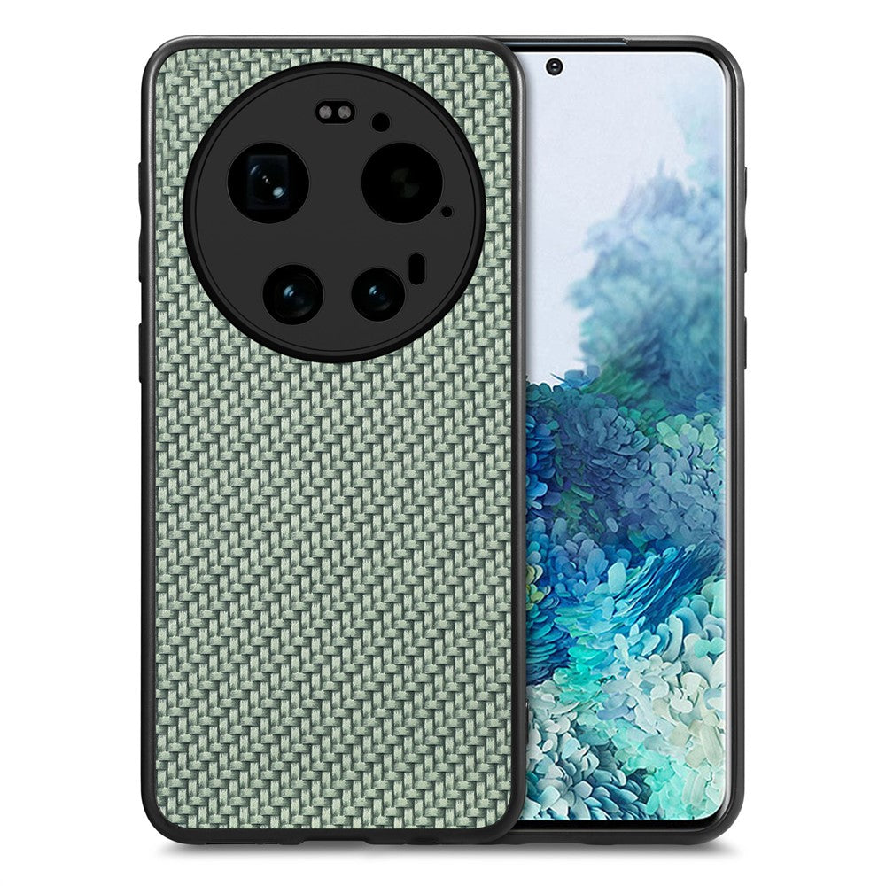 For Xiaomi 17 Ultra 5G Case Carbon Fiber Texture PU Leather + PC + TPU Phone Cover