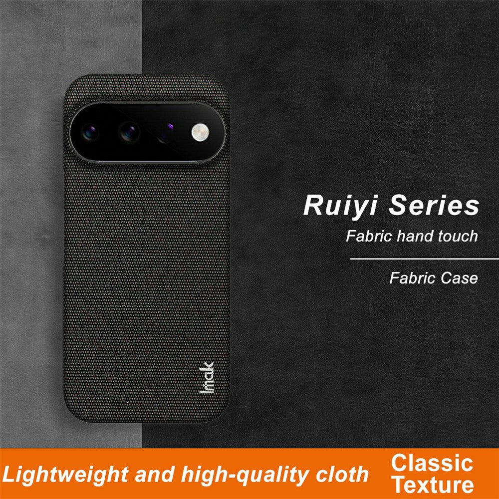 IMAK Ruiyi Series til Google Pixel 11 Pro / Pixel 11 cover med stoftekstur i læder + PC bagcover