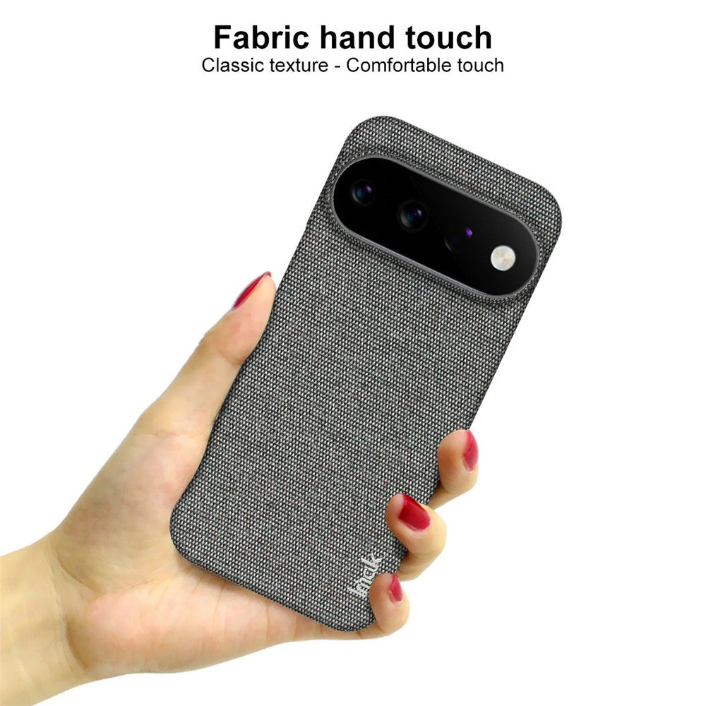 IMAK Ruiyi Series til Google Pixel 11 Pro / Pixel 11 cover med stoftekstur i læder + PC bagcover