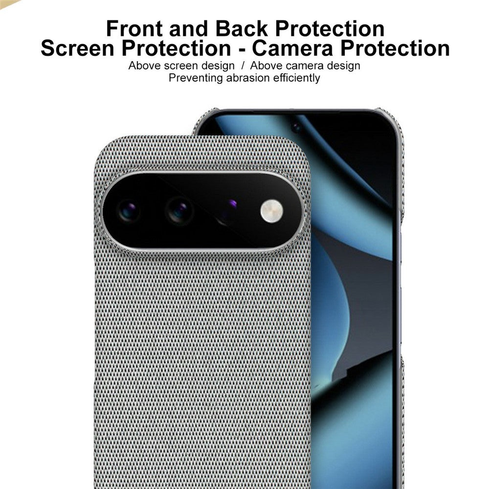 IMAK Ruiyi Series til Google Pixel 11 Pro / Pixel 11 cover med stoftekstur i læder + PC bagcover