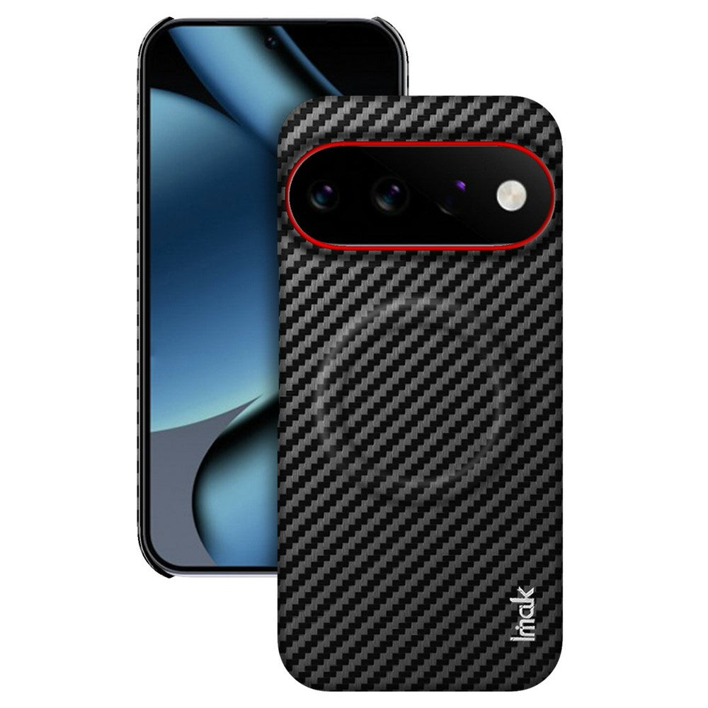 IMAK Ruiyi Series for Google Pixel 11 Pro XL Magnetic Case Carbon Fiber Texture Leather + PC Phone Cover