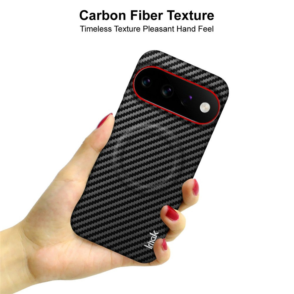 IMAK Ruiyi Series for Google Pixel 11 Pro XL Magnetic Case Carbon Fiber Texture Leather + PC Phone Cover
