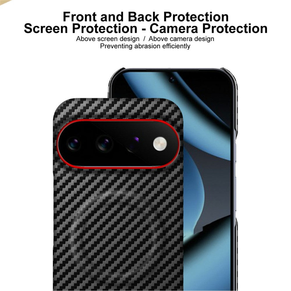 IMAK Ruiyi Series for Google Pixel 11 Pro XL Magnetic Case Carbon Fiber Texture Leather + PC Phone Cover