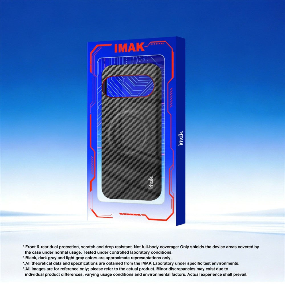 IMAK Ruiyi Series for Google Pixel 11 Pro XL Magnetic Case Carbon Fiber Texture Leather + PC Phone Cover
