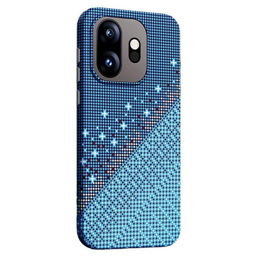 For OnePlus 15T 5G Magnetic Case Pixel Grid Pattern Hard PC Shockproof Phone Cover