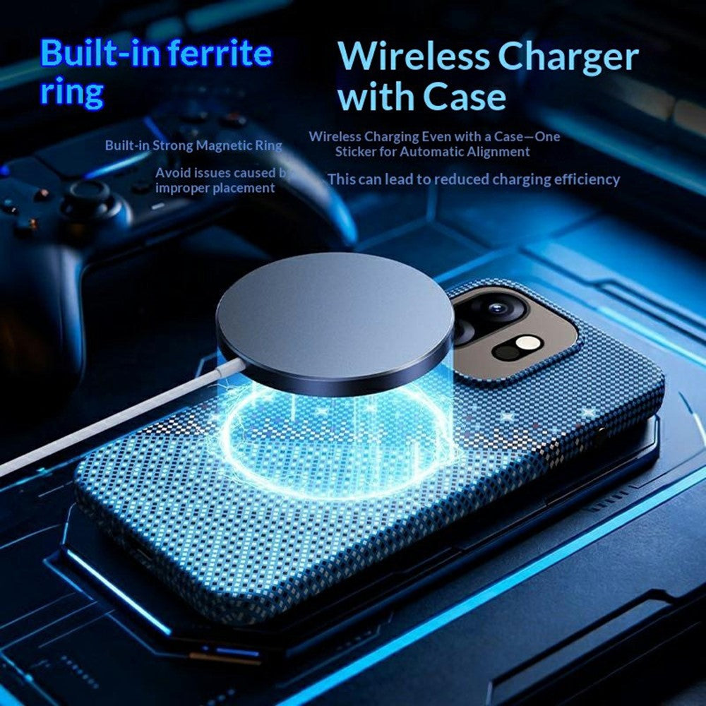 For OnePlus 15T 5G Magnetic Case Pixel Grid Pattern Hard PC Shockproof Phone Cover