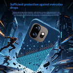 For OnePlus 15T 5G Magnetic Case Pixel Grid Pattern Hard PC Shockproof Phone Cover
