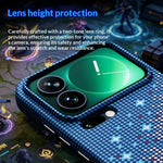 For Xiaomi 17 Pro Magnetic Case Pixel Grid Pattern Hard PC Shockproof Phone Cover