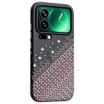 For Xiaomi 17 Pro Magnetic Case Pixel Grid Pattern Hard PC Shockproof Phone Cover