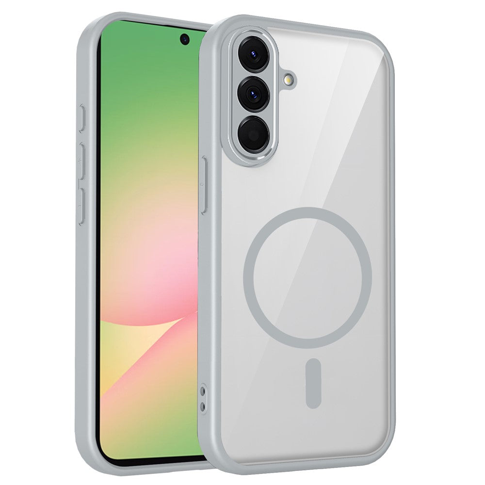 Til Samsung Galaxy A56 5G Magnetisk Cover Transparent PC + TPU Stødsikkert Hudvenligt Telefoncover