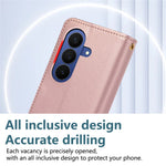 Til Samsung Galaxy Z Fold8 Ultra Cover Multi Kortpladser Lynlås Rombus Læder Telefoncover med Håndrem