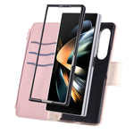 For Samsung Galaxy Z Fold7 5G Case Zipper Wallet Leather Phone Cover with Wrist Strap
