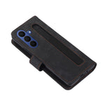 For Samsung Galaxy Z Fold7 5G Case PU Leather Wallet Phone Cover with Wrist Strap / Pen Holder