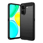 For Honor X7e 4G TPU Case Protective Phone Cover Carbon Fiber Texture Brushed