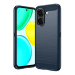 For Honor X7e 4G TPU Case Protective Phone Cover Carbon Fiber Texture Brushed