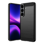For Samsung Galaxy S26 FE TPU Case Protective Phone Cover Carbon Fiber Texture Brushed