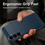 For Samsung Galaxy S26 FE TPU Case Protective Phone Cover Carbon Fiber Texture Brushed