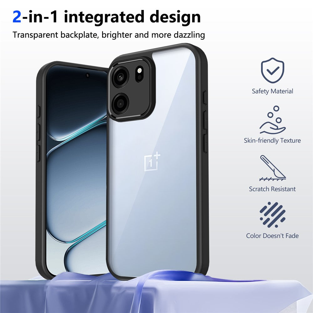 Til OnePlus Turbo 6V 5G / Nord CE6 5G Cover Mat Hud-Touch Klart PC + TPU Stødabsorberende Telefon Bagcover