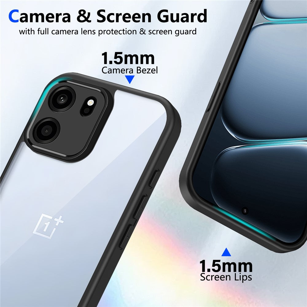 Til OnePlus Turbo 6V 5G / Nord CE6 5G Cover Mat Hud-Touch Klart PC + TPU Stødabsorberende Telefon Bagcover