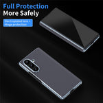 Til Samsung Galaxy Z Fold8 Ultra Cover Kulfibertekstur Læder Hardt PC Telefoncover