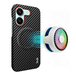 IMAK Ruiyi Series for Xiaomi Redmi Turbo 5 5G  /  Poco X8 Pro 5G Magnetic Case Carbon Fiber Texture Leather + PC Phone Cover