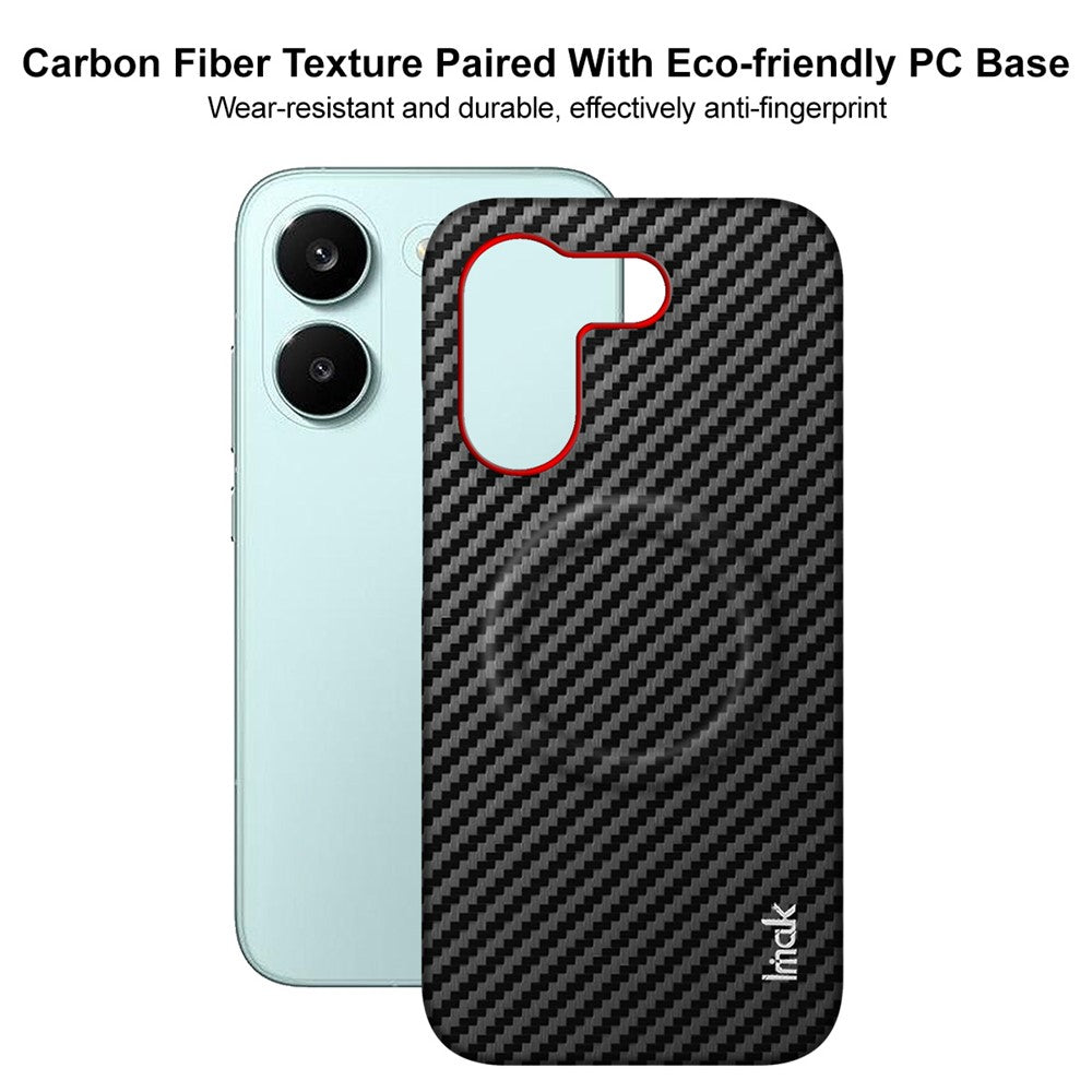 IMAK Ruiyi Series for Xiaomi Redmi Turbo 5 5G  /  Poco X8 Pro 5G Magnetic Case Carbon Fiber Texture Leather + PC Phone Cover