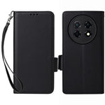 For Huawei Enjoy 90 Pro Max  /  nova 15 Max Case Litchi Texture Wallet Leather Phone Cover with Wrist Strap