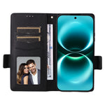 For Huawei Enjoy 90 Pro Max  /  nova 15 Max Case Litchi Texture Wallet Leather Phone Cover with Wrist Strap