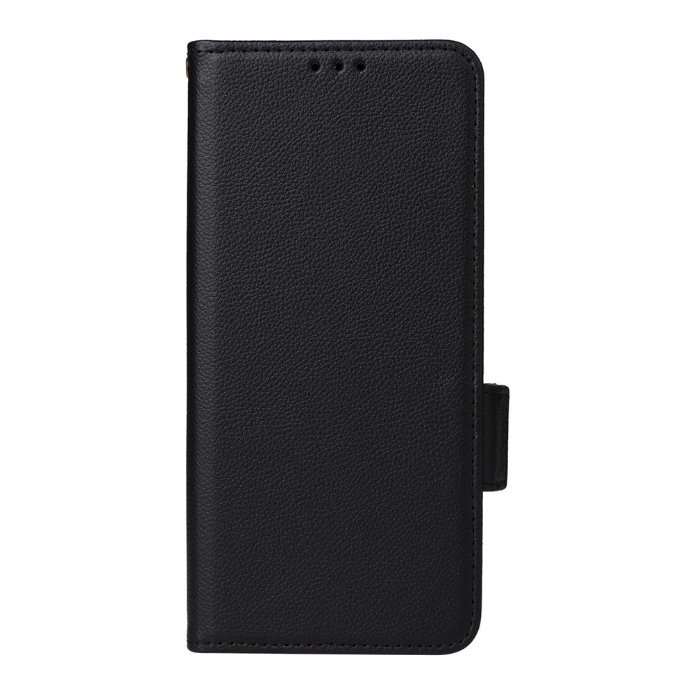For Huawei Enjoy 90 Pro Max  /  nova 15 Max Case Litchi Texture Wallet Leather Phone Cover with Wrist Strap