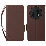 For Huawei Enjoy 90 Pro Max  /  nova 15 Max Case Litchi Texture Wallet Leather Phone Cover with Wrist Strap