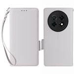For Huawei Enjoy 90 Pro Max  /  nova 15 Max Case Litchi Texture Wallet Leather Phone Cover with Wrist Strap