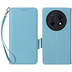 For Huawei Enjoy 90 Pro Max  /  nova 15 Max Case Litchi Texture Wallet Leather Phone Cover with Wrist Strap
