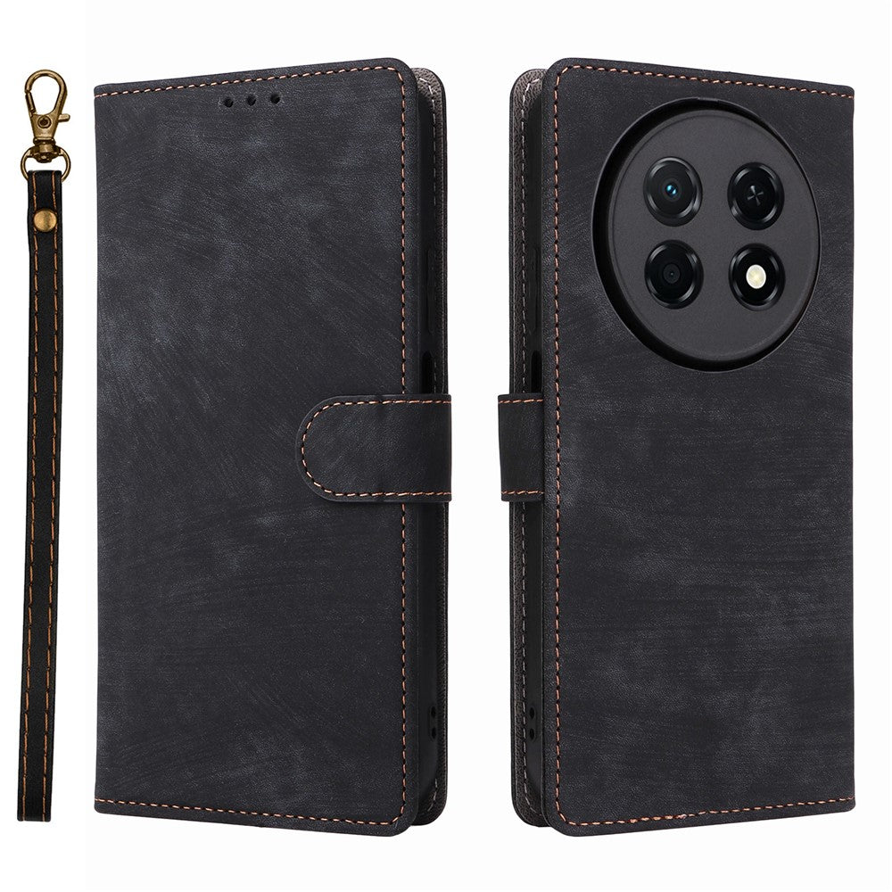 Huawei Nova 15 Max / Enjoy 90 Pro Max Plånboksfodral RFID-blockerande PU-lädermobilfodral med stativ och rem