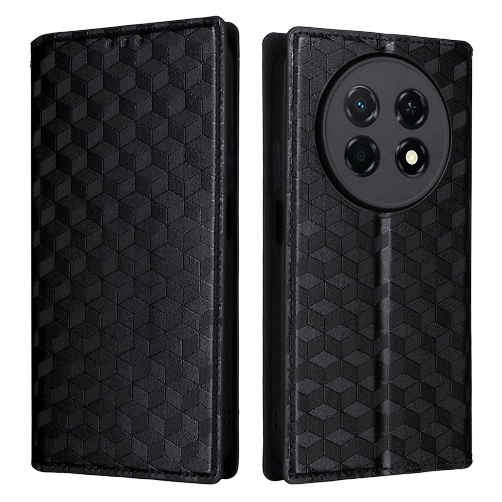 For Huawei nova 15 Max  /  Enjoy 90 Pro Max Case Wallet Rhombus Imprinted PU Leather Phone Cover