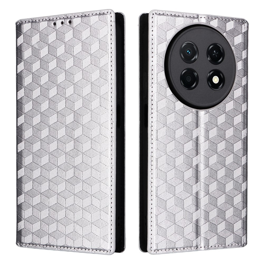 For Huawei nova 15 Max  /  Enjoy 90 Pro Max Case Wallet Rhombus Imprinted PU Leather Phone Cover