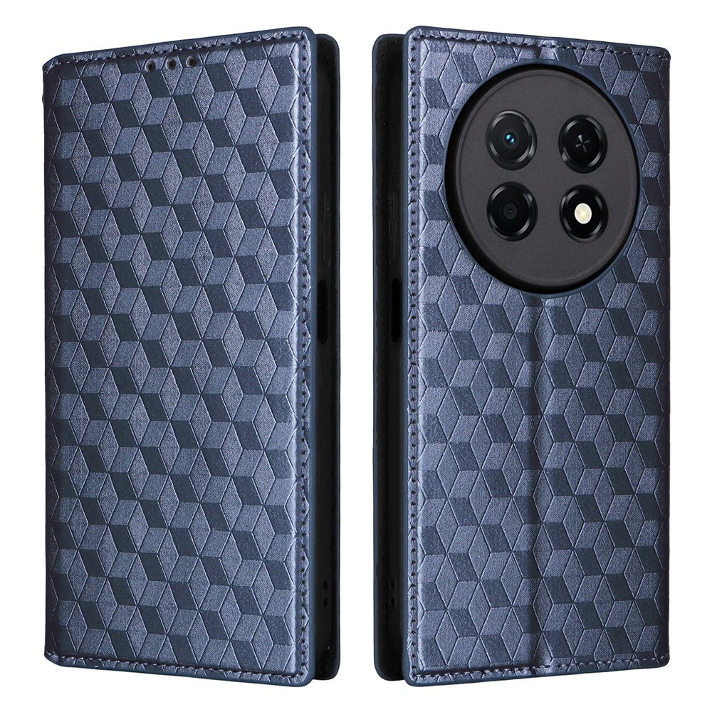 For Huawei nova 15 Max  /  Enjoy 90 Pro Max Case Wallet Rhombus Imprinted PU Leather Phone Cover