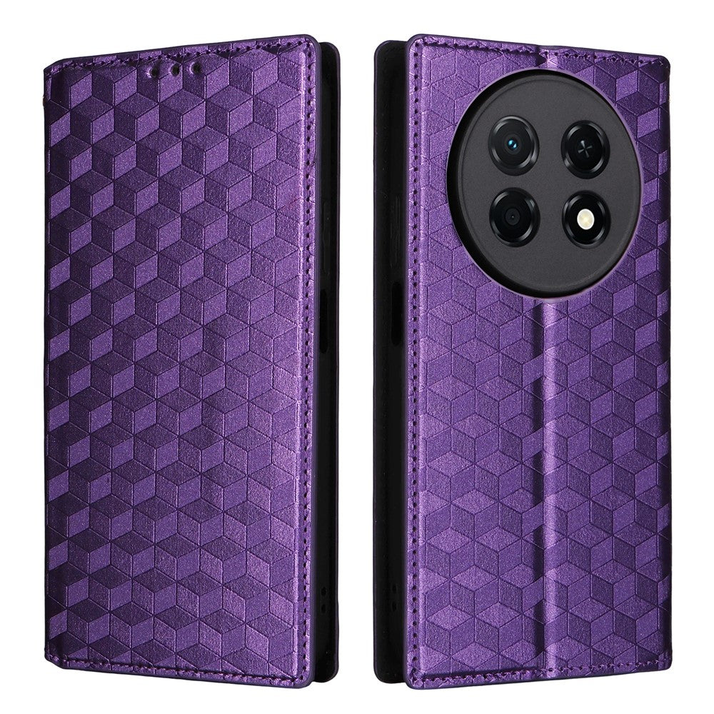 For Huawei nova 15 Max  /  Enjoy 90 Pro Max Case Wallet Rhombus Imprinted PU Leather Phone Cover