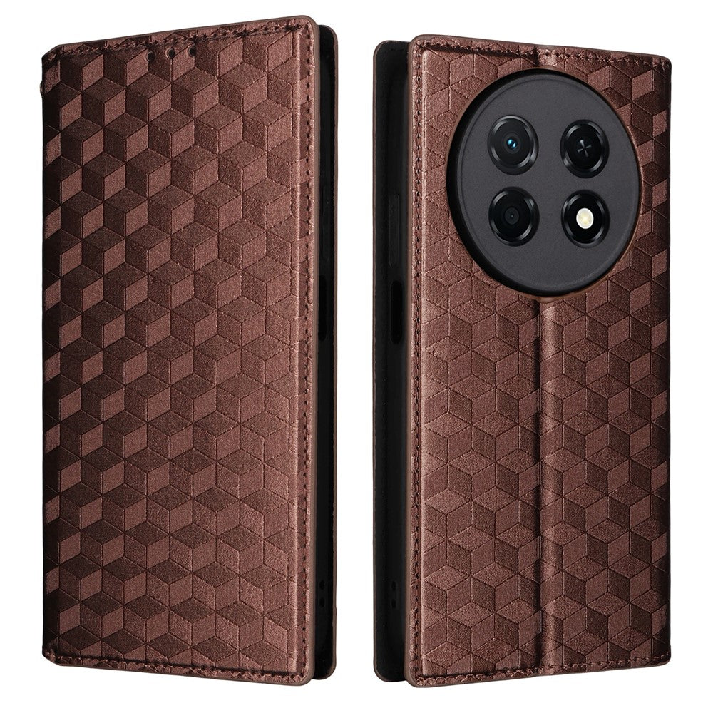 For Huawei nova 15 Max  /  Enjoy 90 Pro Max Case Wallet Rhombus Imprinted PU Leather Phone Cover