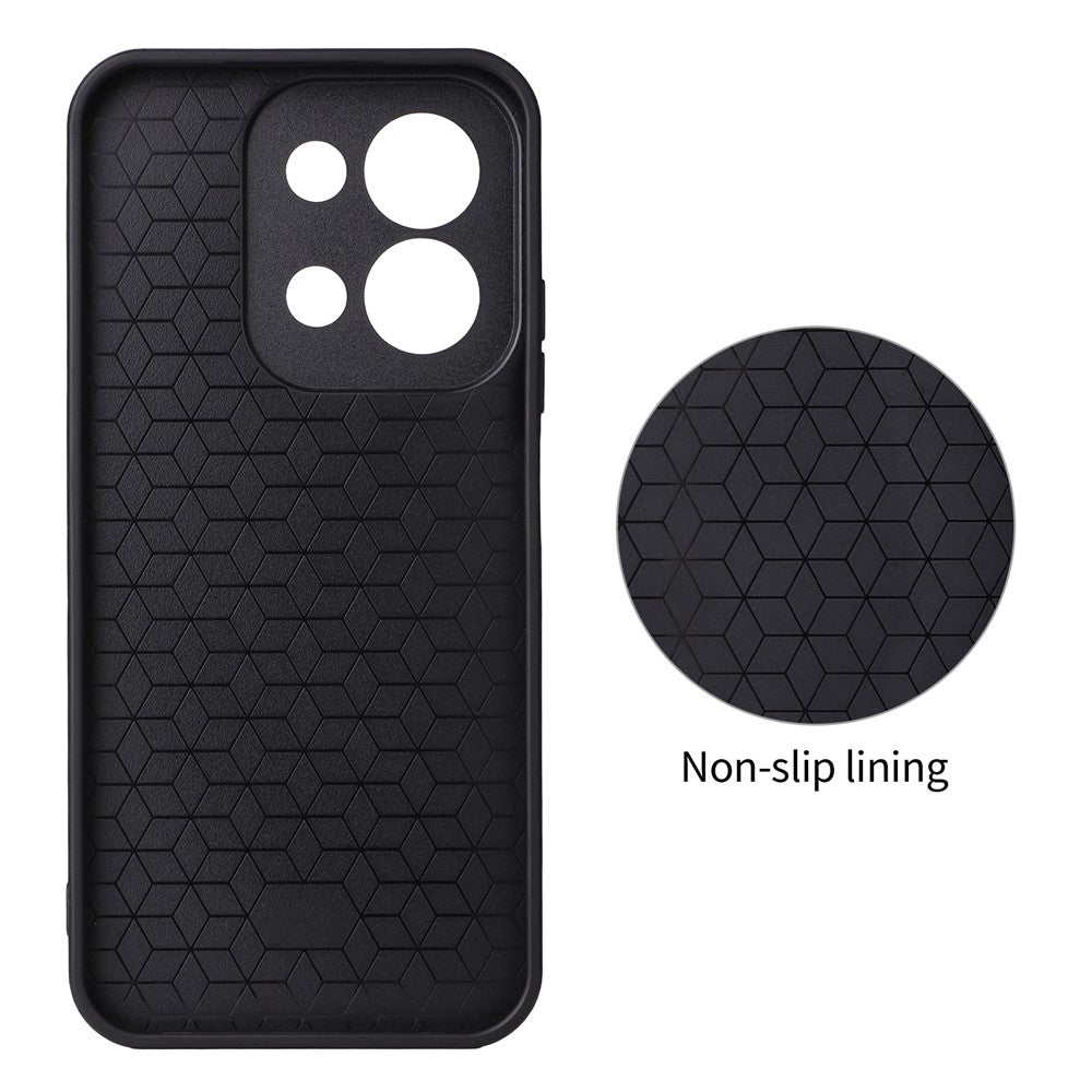 For Xiaomi Redmi 15C 4G (EU) (173mm) / 15C 5G (EU) (173mm) Case Carbon Fiber Texture Leather Coated TPU PC Phone Cover with Metal Ring for Magnetic Car Mount