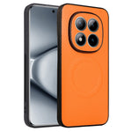 Xiaomi Redmi Note 15 Pro 5G (Global) PC + TPU-mobilcover med kulfiberstruktur, læderbelægning og metalring til magnetisk bilmontering