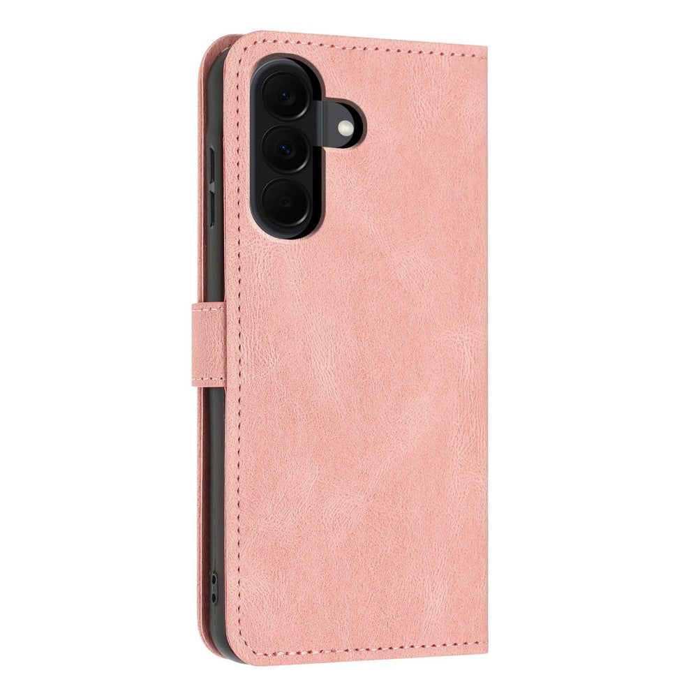 Samsung Galaxy A37 5G Plånboksfodral Fjärilsblommatryck PU-lädermobilskal med handledsrem