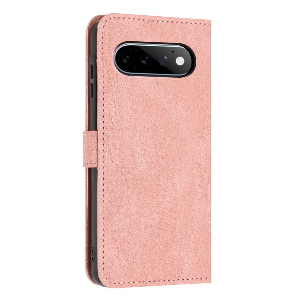 For Google Pixel 11 / Pixel 11 Pro Wallet Case Butterfly Flower Imprint PU Leather Phone Cover with Wrist Strap
