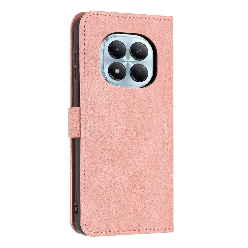 For Xiaomi Redmi Note 15 Pro 4G (Global) Wallet Case Butterfly Flower Imprint PU Leather Phone Cover with Wrist Strap