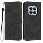 For Xiaomi Redmi Note 15 Pro 4G (Global) Wallet Case Butterfly Flower Imprint PU Leather Phone Cover with Wrist Strap