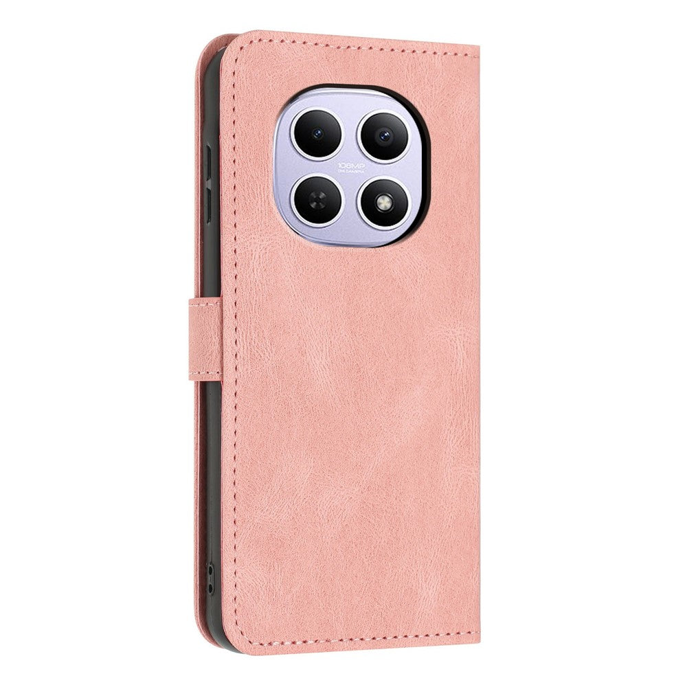 For Xiaomi Redmi Note 15 5G (Global)  /  Note 15 4G (Global)  /  Poco M8 5G Wallet Case Butterfly Flower Imprint PU Leather Phone Cover with Wrist Strap